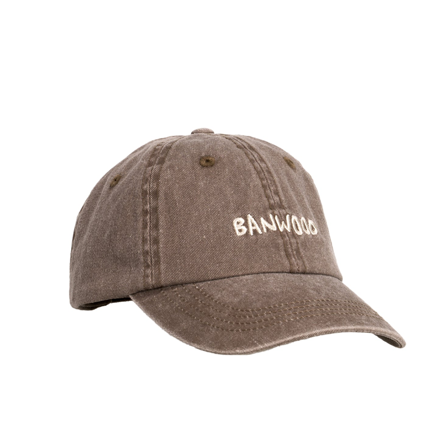 Washed Baseball Cap - Brown