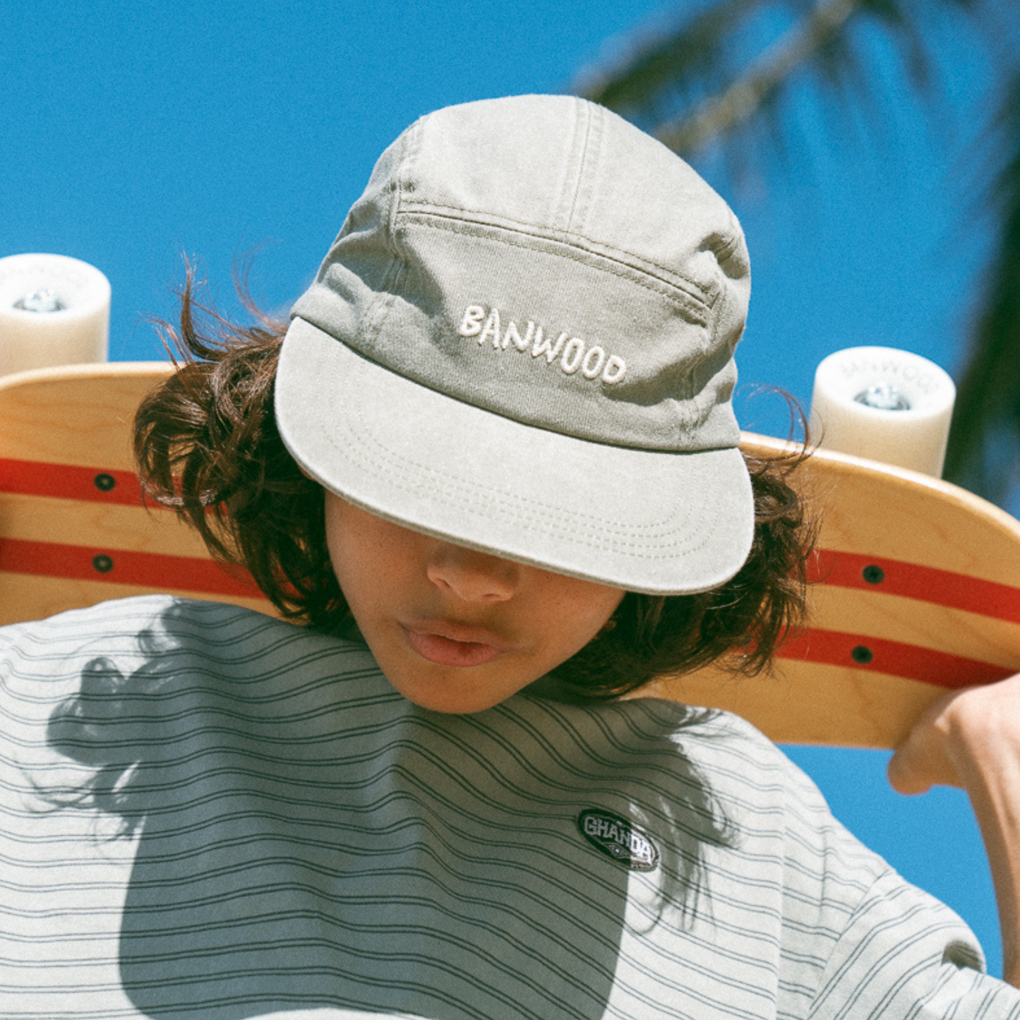 Washed 5 Panel Cap - Sage