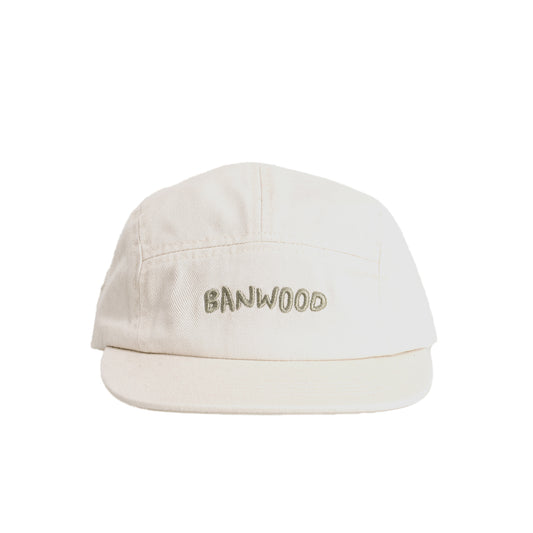 Washed 5 Panel Cap - Off White