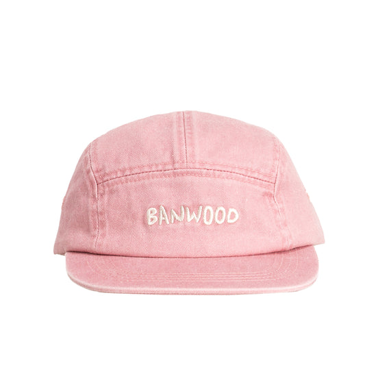 Washed 5 Panel Cap - Rose